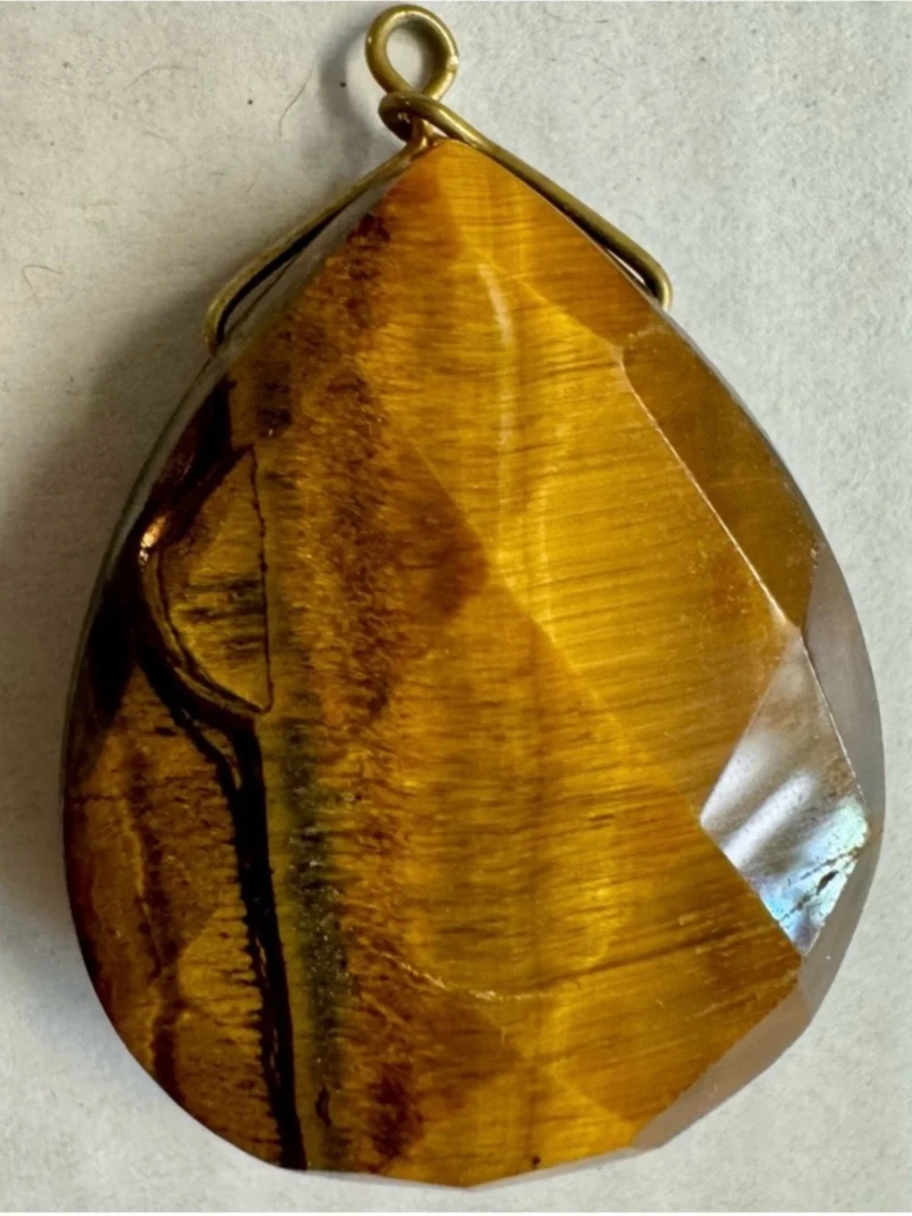 Vintage 4 PIece Hand Crafted Brown Tiger Eye jewelry lot.